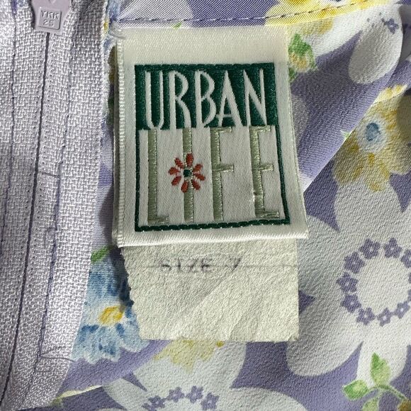 VTG Y2K Babydoll Dress Size 7 90s Pastel Floral Fairy Grunge Twee Mini Clueless - Picture 12 of 15